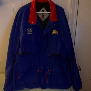 Blue and Red Men's CBS Sports Windbreaker